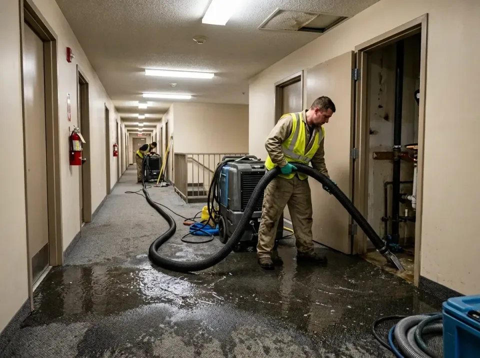 multi-unit-apartment-hallway-f-005 — frequently asked questions, Emergency Burst Pipe Water Extraction & Removal in Clemson…
